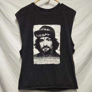 Suicidal Tendencies Charles Manson cutoff shirt